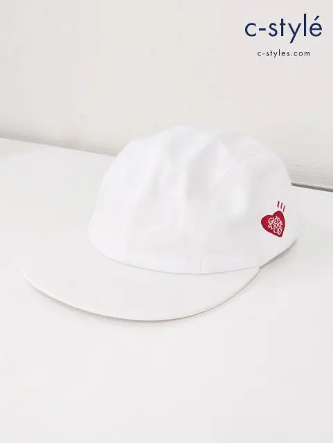 HUMAN MADE×Girls Don’t Cry ヒューマンメイド×ガールズドントクライ キャップ ホワイト コットン