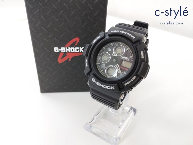 CASIO カシオ 腕時計 クォーツ G-SHOCK ジーショック ブラック AW-570 1700 GAUSSMAN ガウスマン