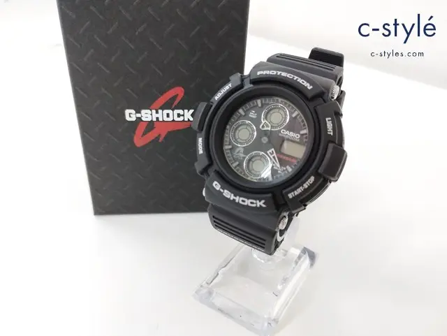 CASIO カシオ 腕時計 クォーツ G-SHOCK ジーショック ブラック AW-570 1700 GAUSSMAN ガウスマン