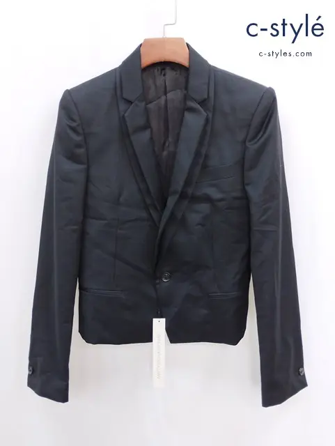 JOHN LAWRENCE SULLIVAN DORMEUIL ジョンローレンスサリバン ショートテーラードジャケット 34 ブラック