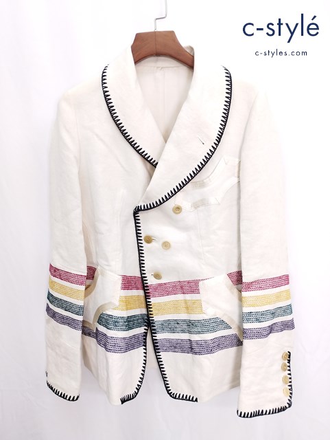 NUMBER (N)INE ナンバーナイン リネンジャケット 2 マルチカラー S09-NJ027 宮下貴裕 日本製