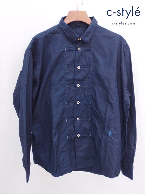 45R フォーティーファイブアール 薄スーピマオックスの908 8ノットシャツ 4 インディゴ