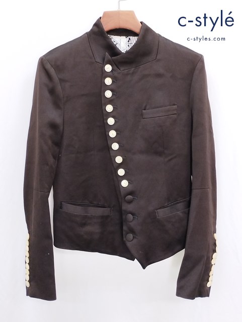 NUMBER (N)INE ナンバーナイン シルクジャケット 2 ブラウン系 S07-NJ016A