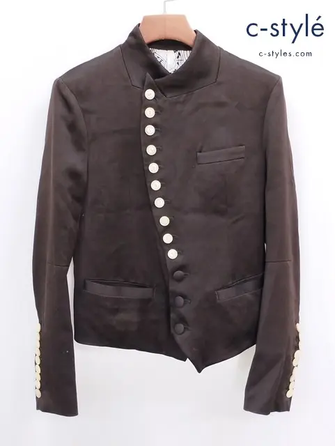 NUMBER (N)INE ナンバーナイン シルクジャケット 2 ブラウン系 S07-NJ016A