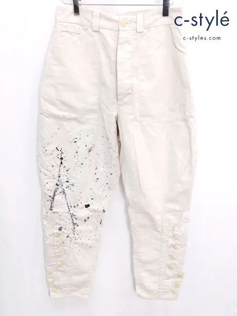 TAKAHIRO MIYASHITA The SoloIst. クロップドショッパーズパンツ XS ベージュ系 sb.0009a 日本製