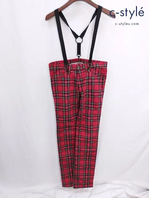 NUMBER (N)INE ナンバーナイン パンツ 2 レッド チェック柄 S07-NN007A ジッパーフライ