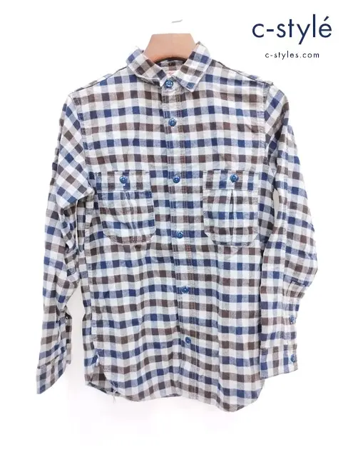 FREEWHEELERS フリーホイーラーズ UNION SPECIAL OVERALLS 長袖 ネルシャツ size14 マルチカラー Lot11