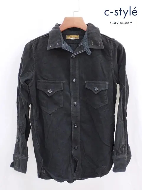 FREEWHEELERS フリーホイーラーズ CIVILIAN EQUIPMENT 長袖 シャツ 14 ブラック系 厚手