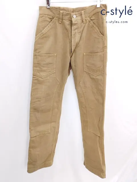 FREEWHEELERS フリーホイーラーズ ワークパンツ 30×32 ベージュ系 ONE PIECE FLY 4517991