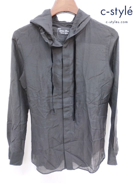 NUMBER (N)INE ナンバーナイン フードシャツ フーディ 0 ブラック F07-NSL013 宮下貴裕 日本製