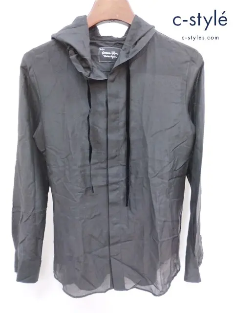 NUMBER (N)INE ナンバーナイン フードシャツ フーディ 0 ブラック F07-NSL013 宮下貴裕 日本製