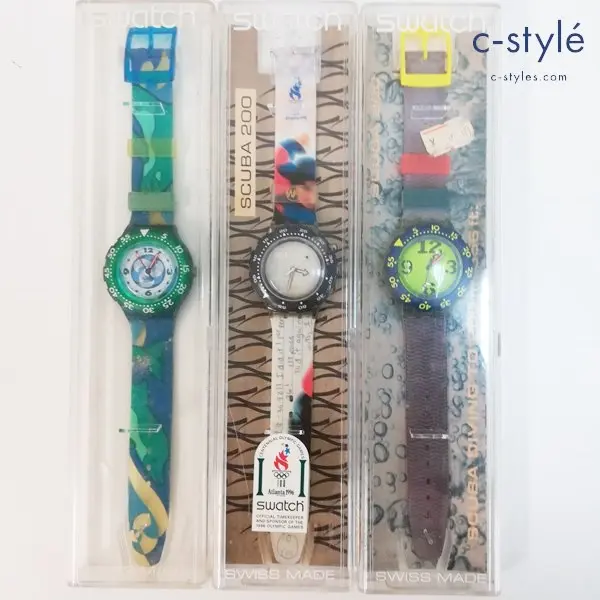 Swatch スウォッチ 腕時計 クォーツ SCUBA200 Olympic 計3点