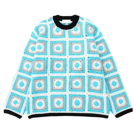 NEON SIGN(ネオンサイン) ニット N1676-Bb9 Crochet Sweater