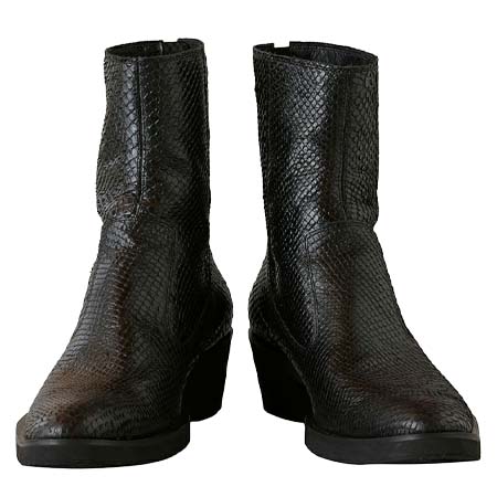 NO ID.(ノーアイディー) シューズ バックZIPヒールブーツ