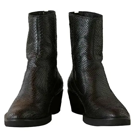 NO ID.(ノーアイディー) シューズ バックZIPヒールブーツ