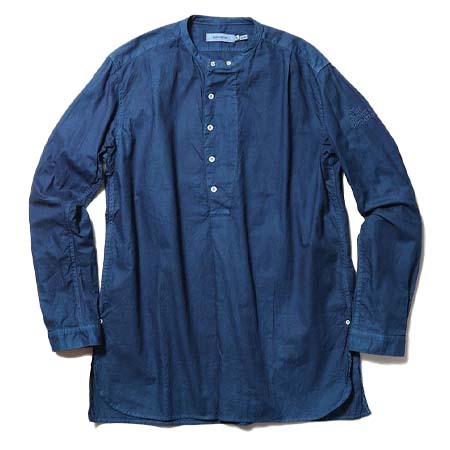 nonnative(ノンネイティブ) コラボ ソフ×ノンネイティブ SOPHNATIVE SCIENTIST PULLOVER LONG SHIRT COTTON OXFORD OVERDYED