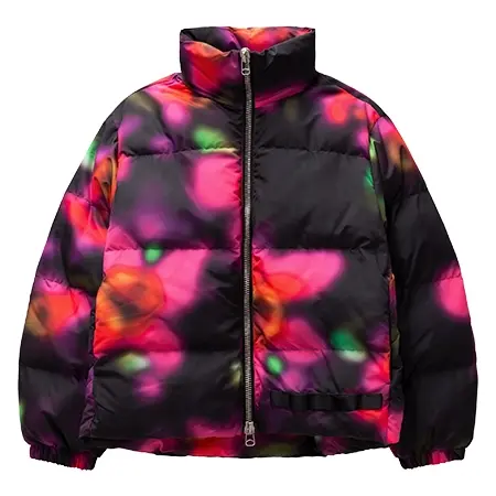 OAMC(オーエーエムシー) ダウン トレースジャケット 花柄ブラー ベリー パッド入