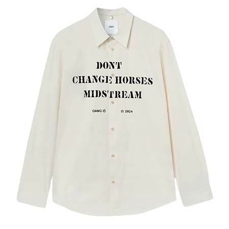 OAMC(オーエーエムシー) シャツ MARK SHIRT,PRINT