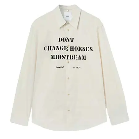 OAMC(オーエーエムシー) シャツ MARK SHIRT,PRINT