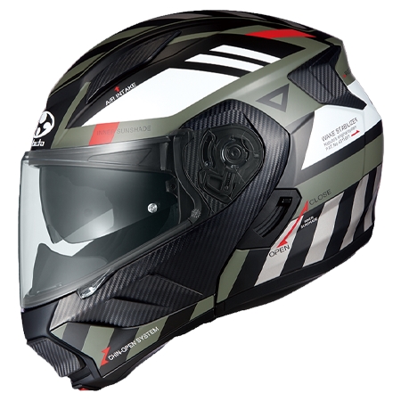 OGK Kabuto(オージーケーカブト) リュウキ RYUKI ALERT フラットカーキグレー