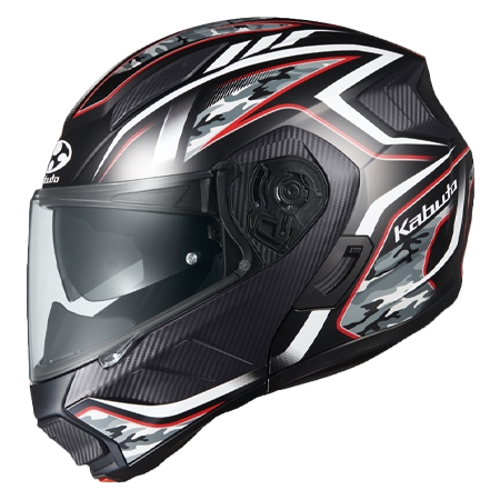 OGK Kabuto(オージーケーカブト) リュウキ RYUKI ENERGY フラットブラックレッド