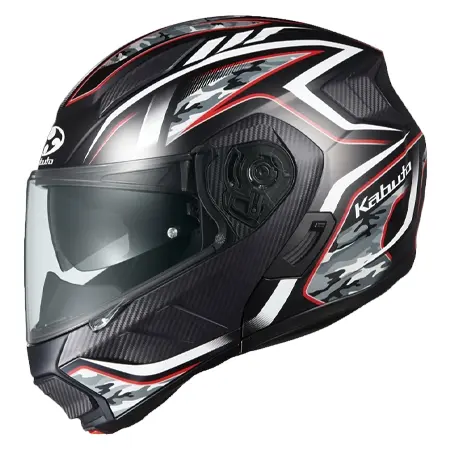 OGK Kabuto(オージーケーカブト) リュウキ RYUKI ENERGY フラットブラックレッド