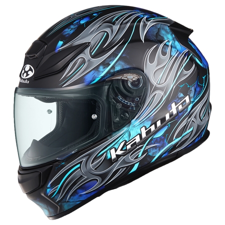 OGK Kabuto(オージーケーカブト) シューマ SHUMA FLAME フラットブラックブルー