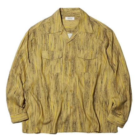 RADIALL(ラディアル) シャツ RADIALL ALTEC – OPEN COLLARED SHIRT L/S (Yellow) [RAD-23SS-JW003]