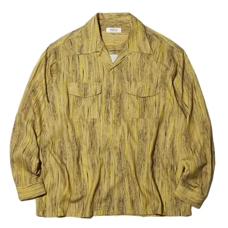 RADIALL(ラディアル) シャツ RADIALL ALTEC – OPEN COLLARED SHIRT L/S (Yellow) [RAD-23SS-JW003]
