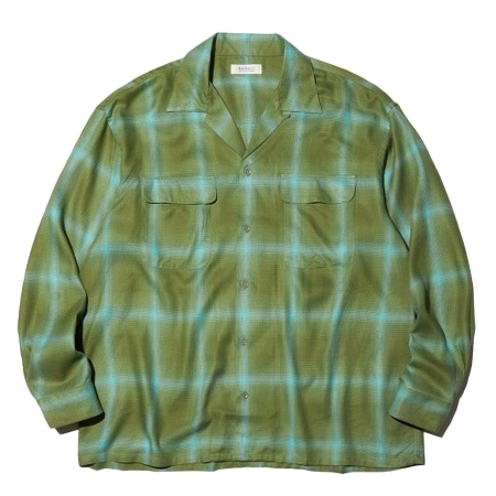 RADIALL(ラディアル) シャツ RADIALL EASY – OPEN COLLARED SHIRT L/S (Leaf Green) [RAD-23SS-SH003]