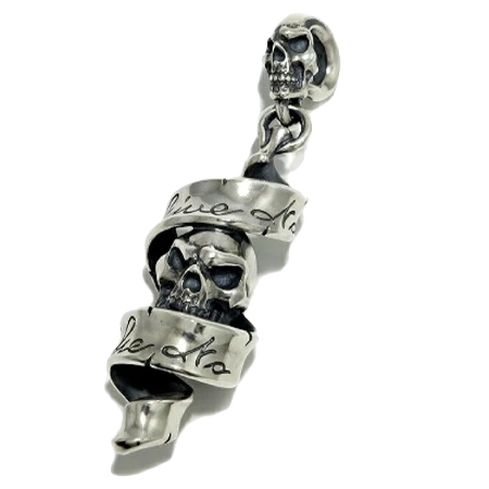 RATRACE(ラットレース) ネックレス Tornado Ribbon Top Skull In