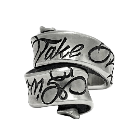 RATRACE(ラットレース) リング Message on Ribbon Ring Give No Take No