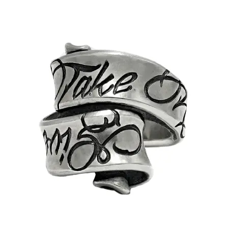 RATRACE(ラットレース) リング Message on Ribbon Ring Give No Take No