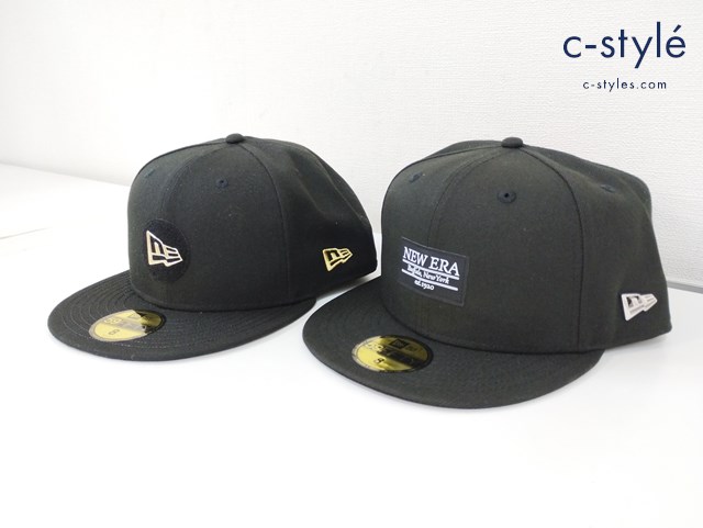 NEW ERA ニューエラ METAL FLAG メタルロゴ キャップ 8 63.5cm ブラック 59FIFTY 帽子