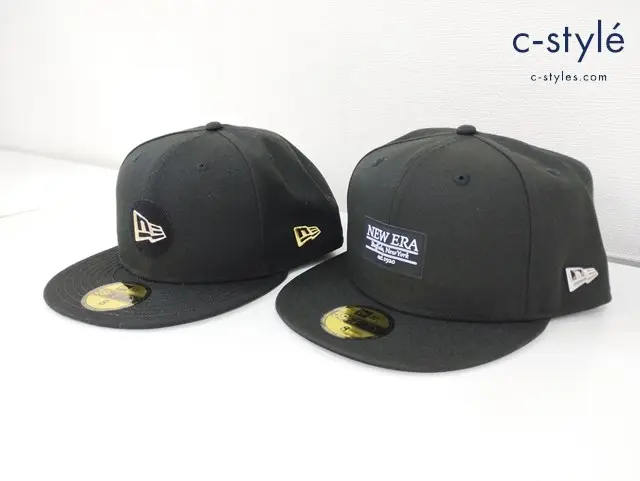 NEW ERA ニューエラ METAL FLAG メタルロゴ キャップ 8 63.5cm ブラック 59FIFTY 帽子