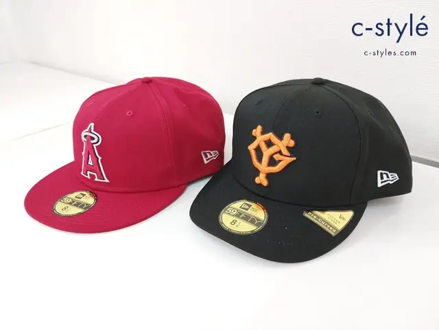 NEW ERA 読売ジャイアンツ ロサンゼルス・エンゼルス キャップ 8・1/4 65.4cm 黒 8・1/2 67.3cm 赤