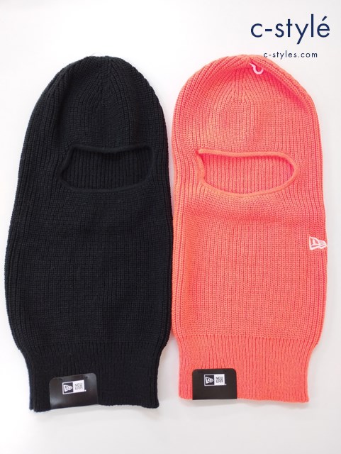 NEW ERA ニューエラ Balaclava バラクラバ 目出し帽 ブラック オレンジ ニット帽子 キャップ