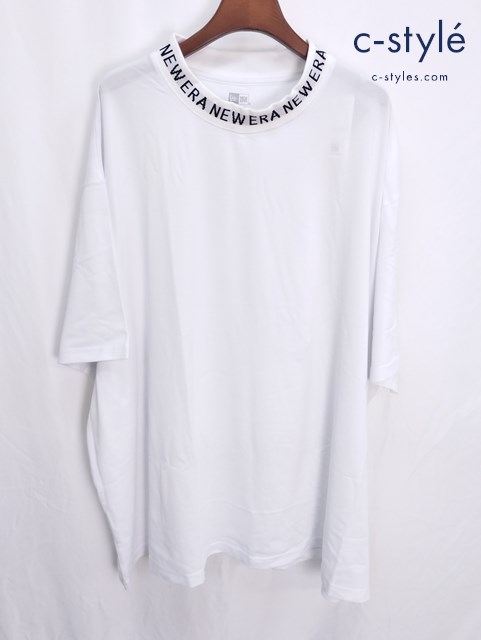 NEW ERA GOLF ニューエラゴルフ 半袖Tシャツ 8L ホワイト ロゴ プリント