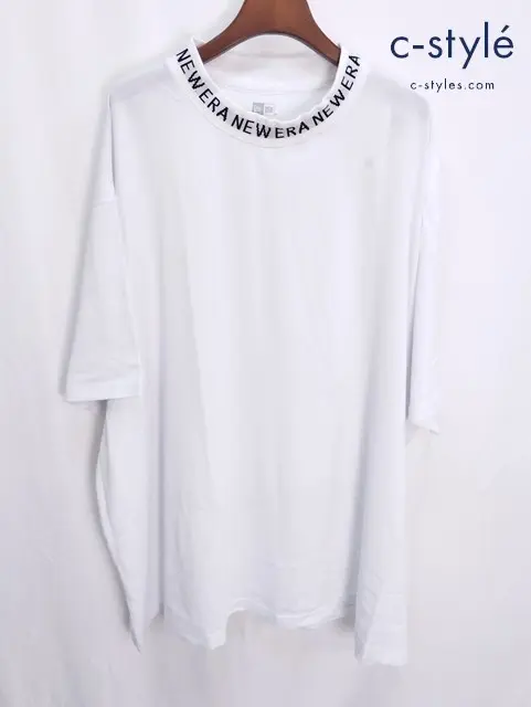NEW ERA GOLF ニューエラゴルフ 半袖Tシャツ 8L ホワイト ロゴ プリント