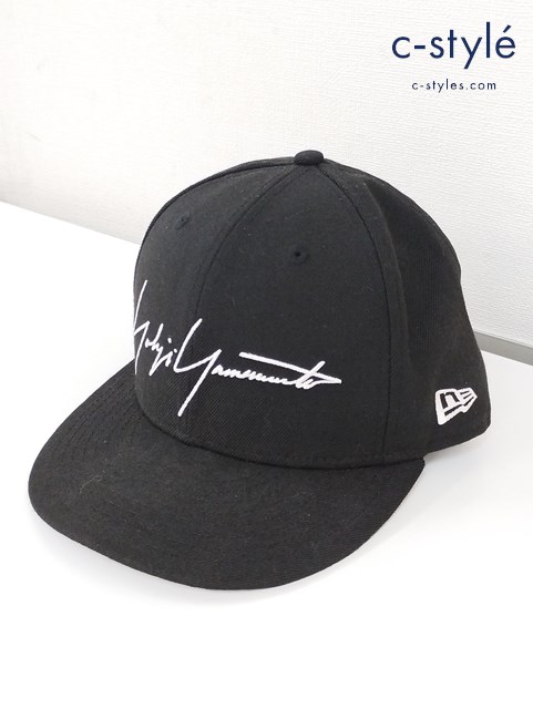 YOHJI YAMAMOTO × NEW ERA 59FIFTY ローズ スカル プリント キャップ 7・3/8 58.7cm ブラック