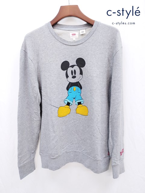 LEVI’S リーバイス × MICKEY MOUSE ミッキーマウス 90周年記念 スウェット トレーナー M グレー