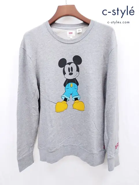 LEVI’S リーバイス × MICKEY MOUSE ミッキーマウス 90周年記念 スウェット トレーナー M グレー
