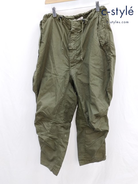 REBUILD BY NEEDLES リビルドバイニードルス ミリタリーパンツ 2 グリーン系 ジッパーフライ 日本製