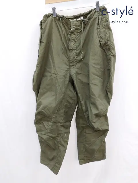 REBUILD BY NEEDLES リビルドバイニードルス ミリタリーパンツ 2 グリーン系 ジッパーフライ 日本製