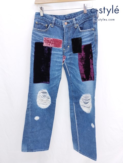 NUMBER (N)INE ナンバーナイン デニムパンツ 1 インディゴ ジッパーフライ Gパン ジーンズ ジーパン