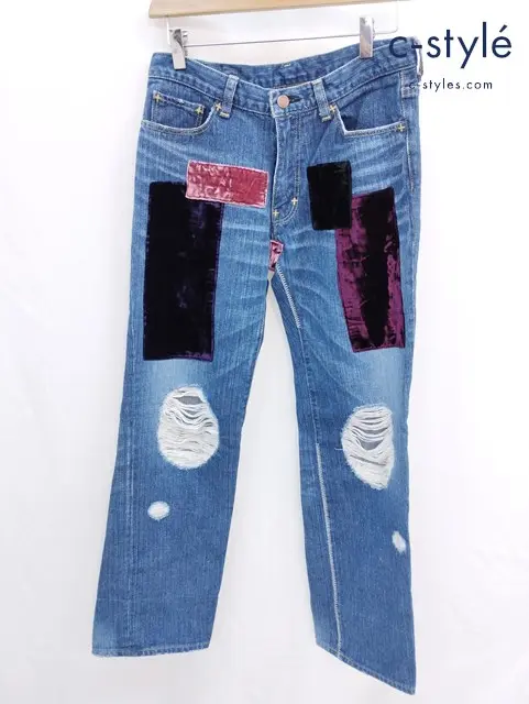 NUMBER (N)INE ナンバーナイン デニムパンツ 1 インディゴ ジッパーフライ Gパン ジーンズ ジーパン