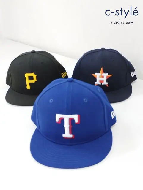 NEW ERA ニューエラ キャップ 7 1/4 MLB 59FIFTY レンジャーズ アストロズ パイレーツ 計3点