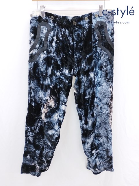 NUMBER (N)INE ナンバーナイン バナナパンツ 2 ブラック ボタンフライ S09-NP016C