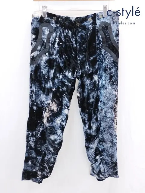 NUMBER (N)INE ナンバーナイン バナナパンツ 2 ブラック ボタンフライ S09-NP016C