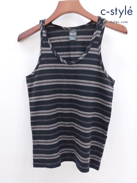 NUMBER (N)INE ナンバーナイン ノースリーブタンクトップ 1 マルチカラー ボーダー柄 COTTON100％